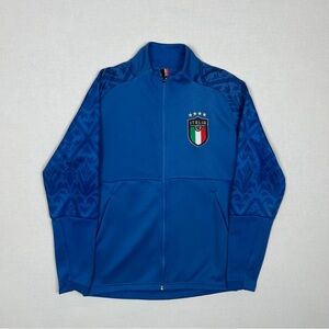 Y2K Blue Italia Full Zip Sweater